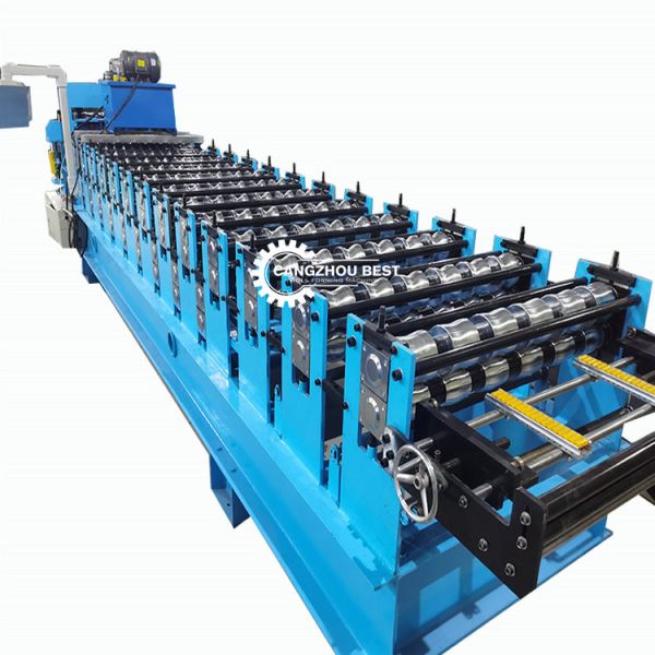 Double Layer Glazed Tile Ppgi Ibr Sheet Making Machine Trapezoidal Roof Press