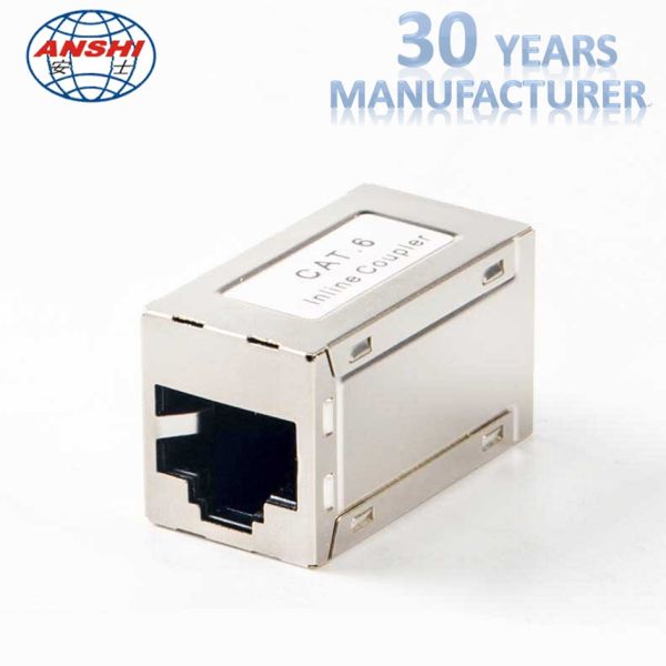 Rj45 Cat5e Cat6a Cat6 Inline Coupler Stp Ftp 8p8c