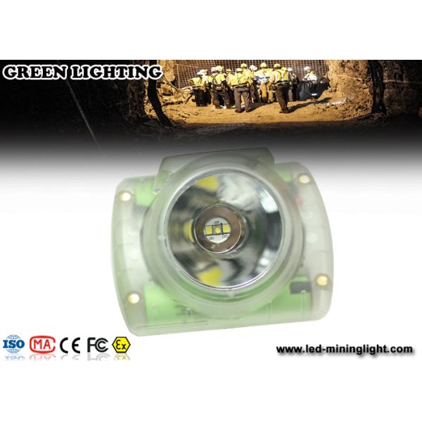 10000 Lux Rechargeable LED Mining Light , portable OLED Screen CREE Led Cap Lamp