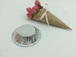 Quality 60ML Aluminum Foil Cups Round Shape Silver Foil Baking Cups Min Size For Egg Tart for sale