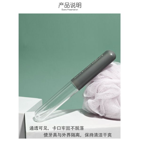 Simple Portable Small 2 Toothbrushes Travel Toothbrush Storage Box