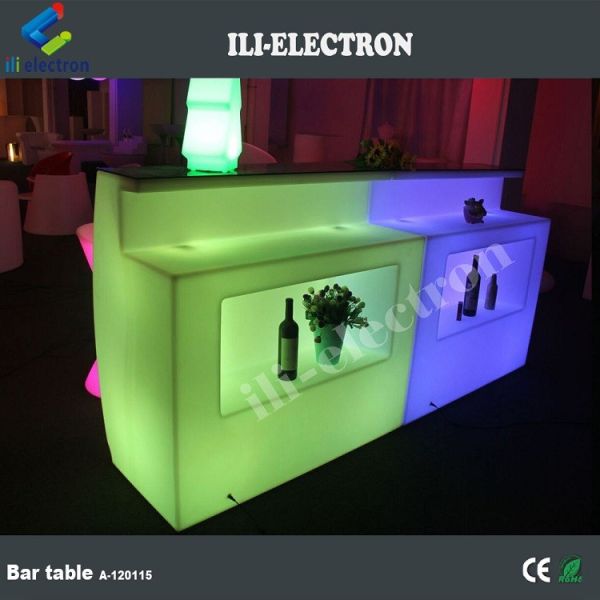 waterproof led mobile bar counter with light