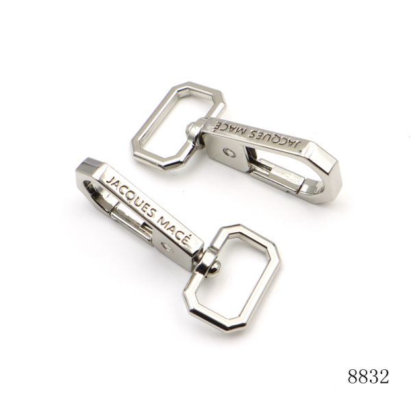 Unique Design Bag Swivel Snap Hook Hexagonal Carabiner Custom Logo Bag Hardware Hook