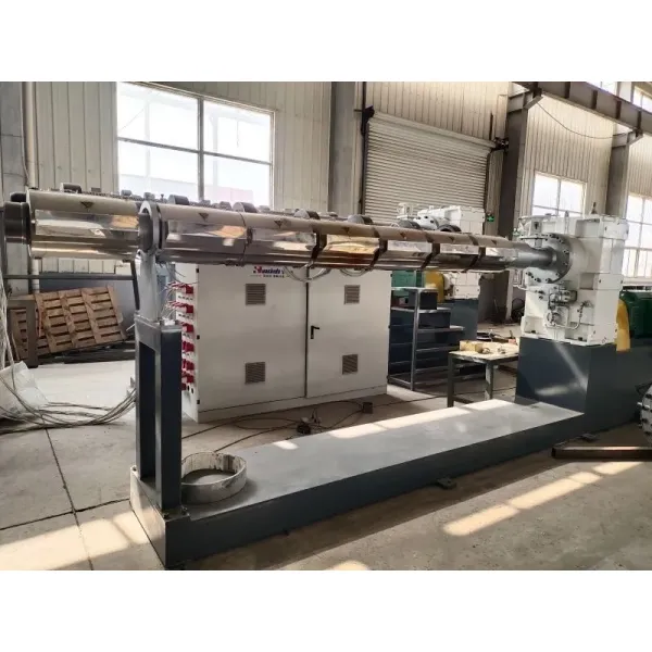 HDPE Outer Jacket Pipe Extrusion Line for PU Pre-Insulated Pipe with Vacuum Calibration and Dust-Free Planetary Cutting