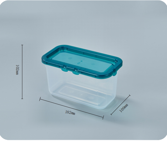 PP 53g 102MM Square Laundry Powder Storage Container