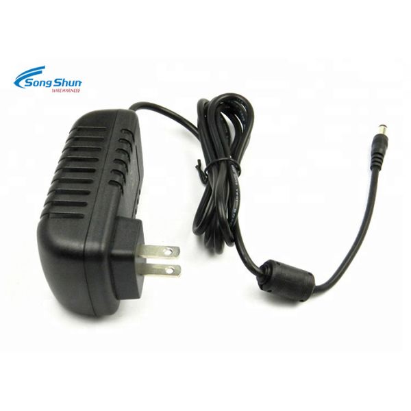 9VAC 2000mA Class 2 Transformer DC Plug Extension Cable , Bare Copper DC 12v Power Cord