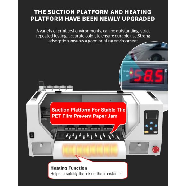 KECAI Automatic DTF Printing Machine A3 12 Inch I1600 Compatible High Speed Fabric Clothing Decoration Tool Reliable