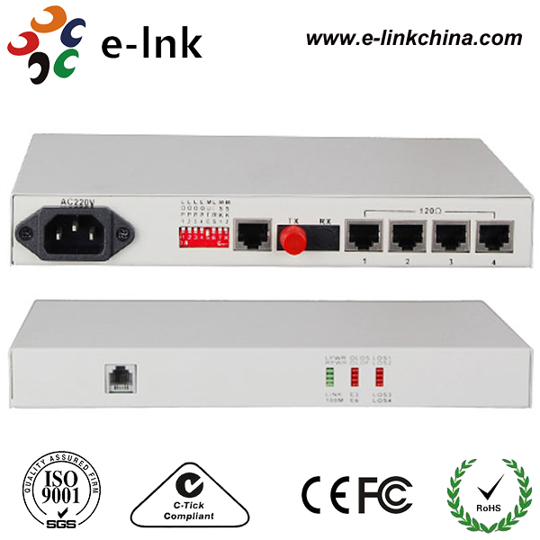 4E1 +1 Fiber PDH Multiplexer