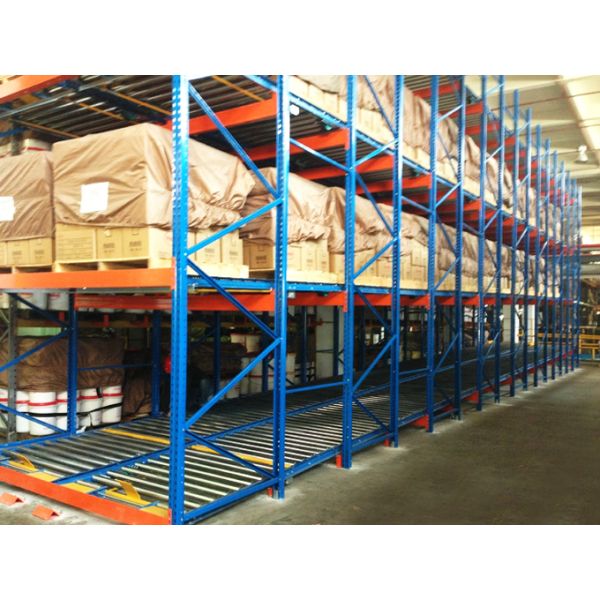 A57: Gravity Storage Racking Warehouse Gravity Pallet Rack Pallet Flow Rack