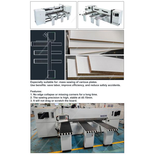 Customized Voltage MJ6230B Horizontal Automatic CNC Wood Precision Panel Saw Machine