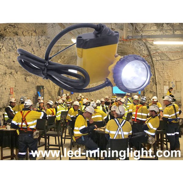 Durable 10.4Ah Rechargeable Mining Cap Lights Black Ultra Bright 348 Lum