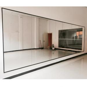 Quality Large Silver Clear Float Mirror Glass Sheet For Gym And Dance Room for sale