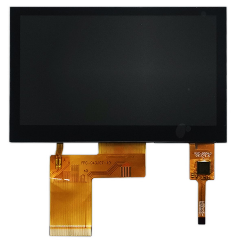 480x272 Resolution 4.3 Inch LCD Display Module TFT Capacitive Touchscreen Normally Black Display Mode High Temperature Range