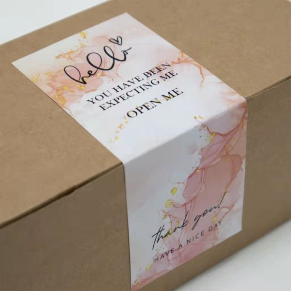 Customizable Tear Resistant PVC Adhesive Seal Sticker Label Permanent Logo Printing