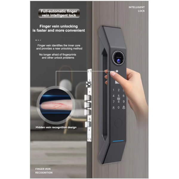 Cloud Data Storage Option end Finger Vein 3D Face Recognition Video Intercom Smart Lock