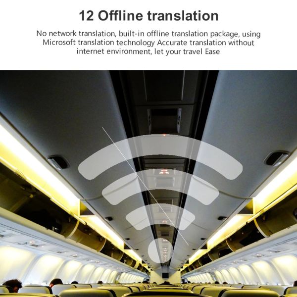 WIFI Instant Audio Translator Interpreter Machine 107 Language 12 Offline