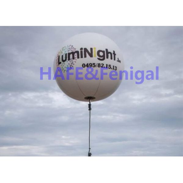 1m 2m White Inflatable LED Lights Balloon Activity Decoration 800w