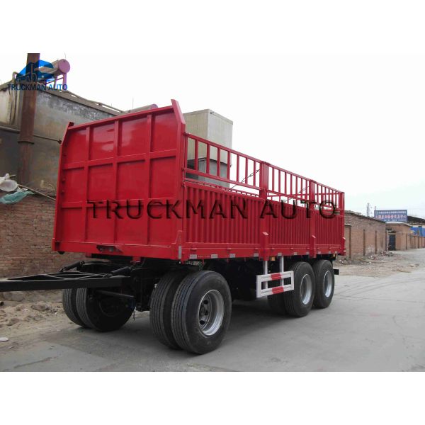 3 Axles Full Trailer Truck 60 Tons Loading For Container And Bulk Goods