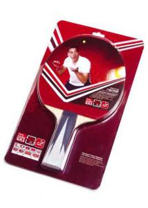 Quality Color Handle Table Tennis Rackets with PVC Card Package Reverse Rubber for sale