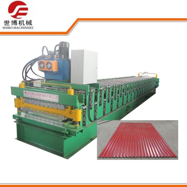 Buy Double Deck Warehouse And Workshop Building Material Metal Roofing Roll Forming Machine 760-736 at wholesale prices