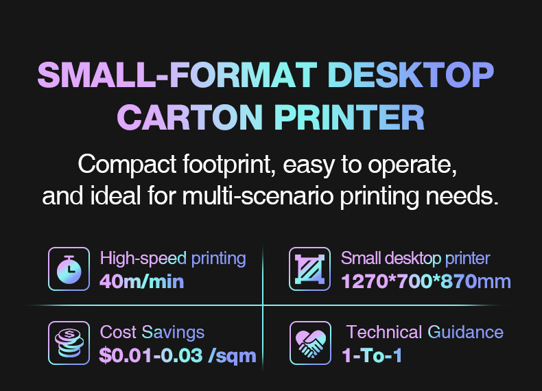 Mini Single Pass Inkjet Printer Desktop A3 A4 Digital Printing Machine for Paper Bag Cardboard Box and Cup