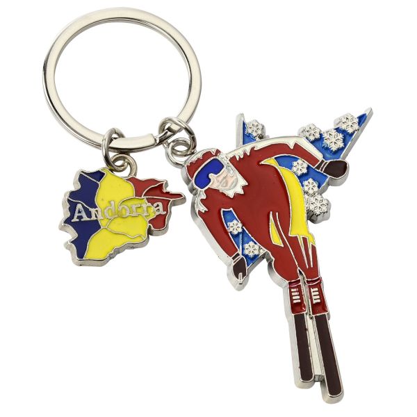 Customized Shape Cute Metal Keychain Plated Logo For Plastic Products