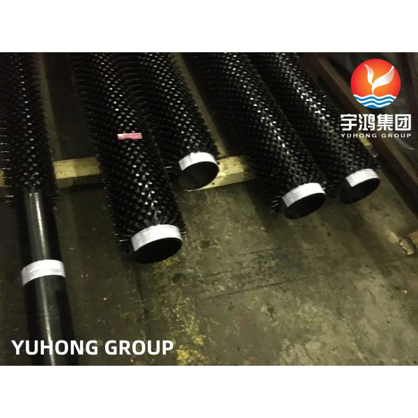 Helical Solid Finned Tubes with High Frequency Welding HFW ASTM A335 P9 Studded Tube