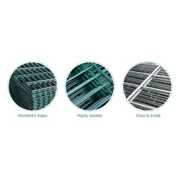 Double beam Mesh Fence 868 Twin Wire Rigid Mesh Panels