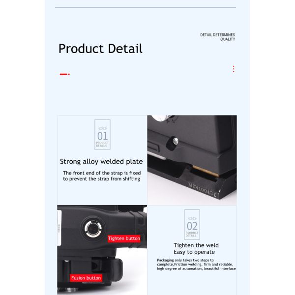 4000mA Battery Capacity PP/PET Strapping Machine Handheld Strapper for and Strapping