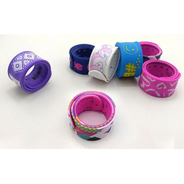 Casting Embossed 2.0mm Custom Silicone Slap Bracelets