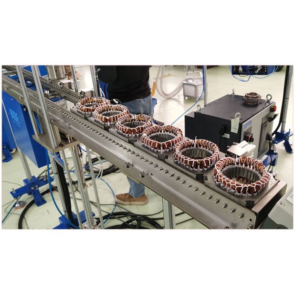 Automatic Production Stator Motor Winding Machine High Efficiency For Coil Lacing