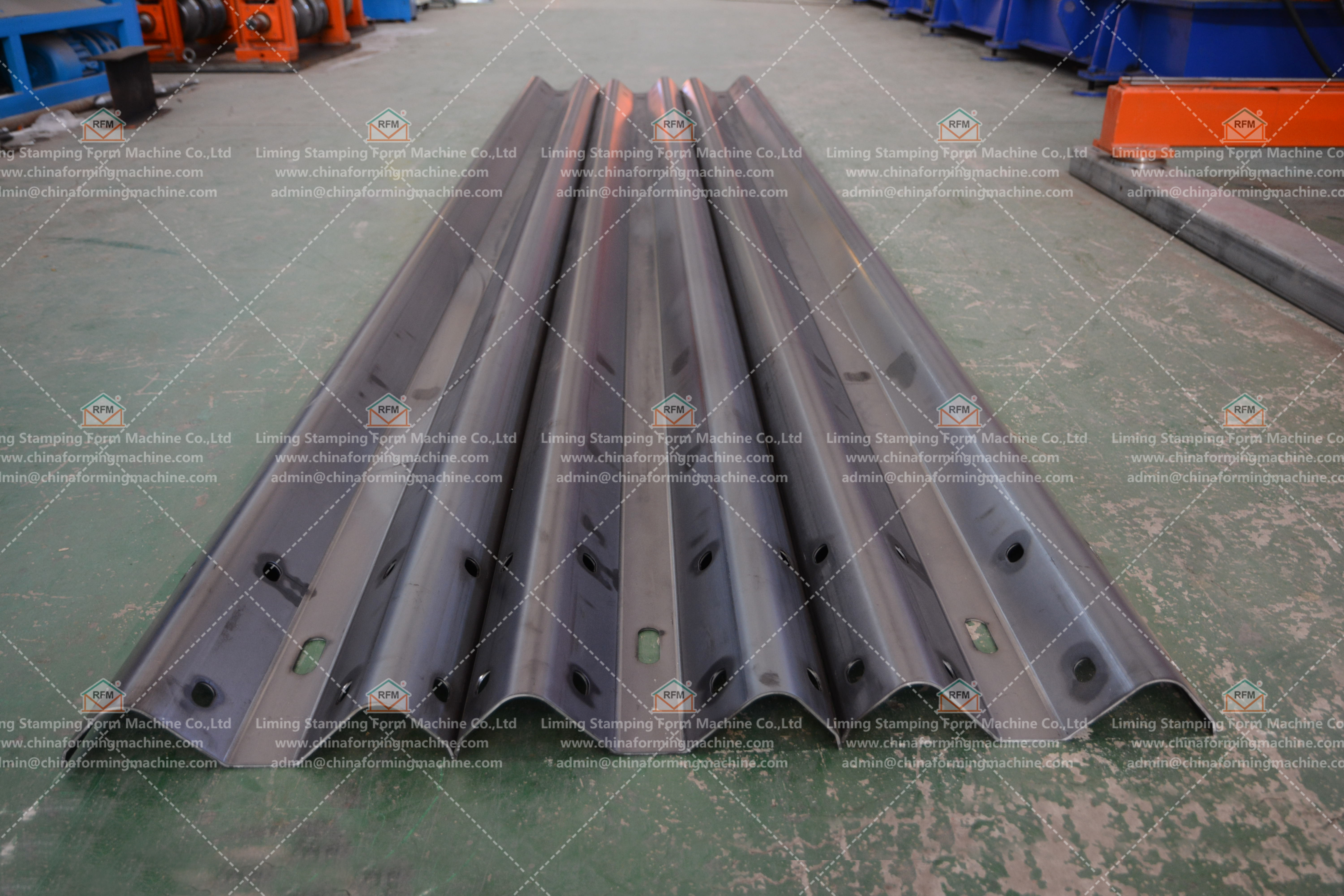 3 Phase Plc 350h Beam Highway Guardrail Forming Machine