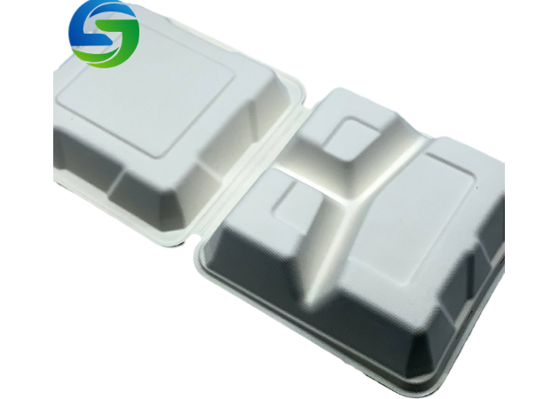 Compostable 9 Inch×9 Inch Sugarcane Bio Food Packaging