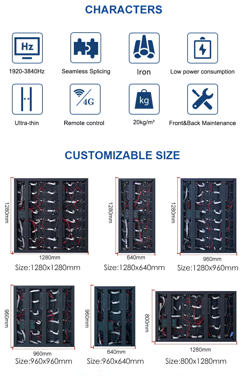 Permanent Install Indoor LED Video Wall 320X160mm LED Module Panel 3840Hz