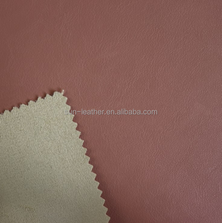 Thin PU Synthetic Leather for Garment Jackets Exquisite Pattern Polyester Coat Backing Leather