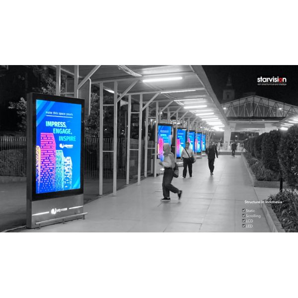 Fast speed CE approval Advertising Board Multi Poster Scrolling Systems 6020QF