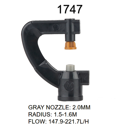Ground Hang Upside Down Refraction Atomization Micro Sprinkler for Garden and Orchard