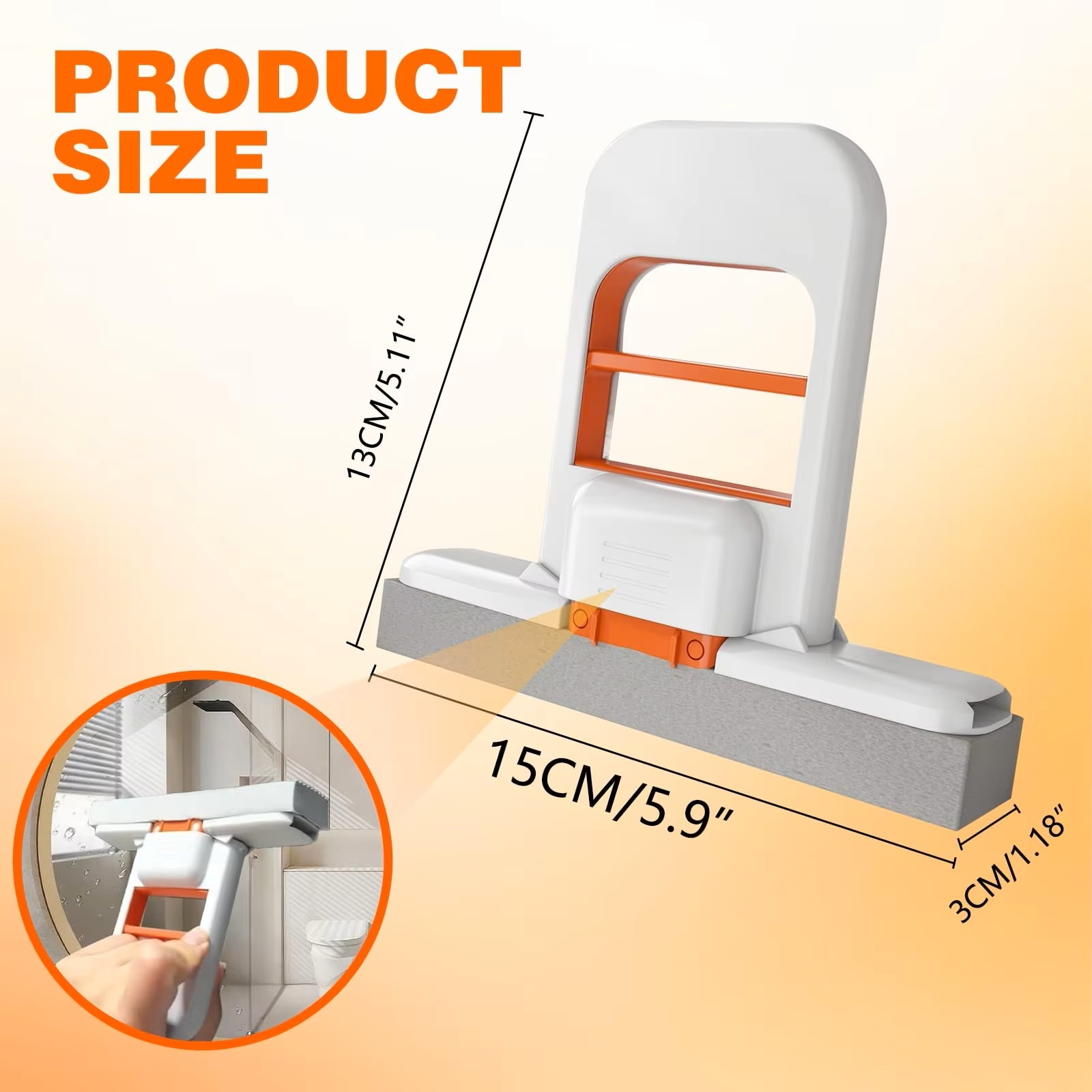 Self-Squeeze Mini Foldable Desktop Mop Wet Dry Use Cleaning System
