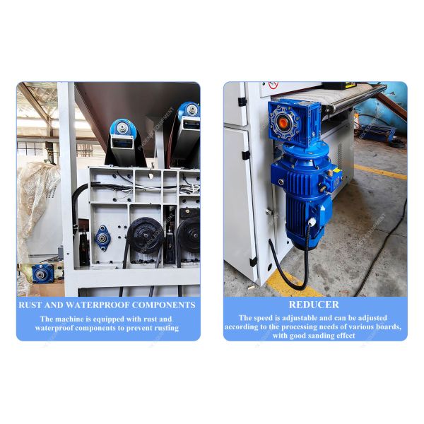 Multifunctional Wood Planer Belt Sanding Machine CNC Double Side Table Automatic