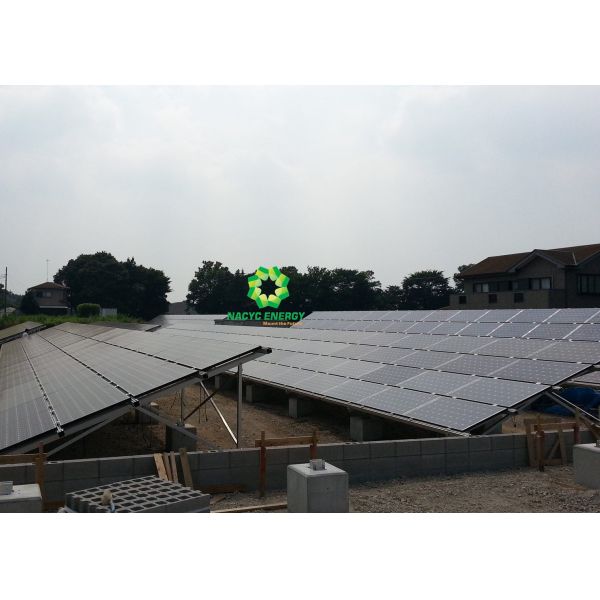 Anti - Rust Ground Mount Solar Racking Systems With 10 Years Warranty