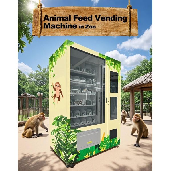 Convenient Metal Frame Animal Feed Vending Machine For High Capacity And Dependable Refills