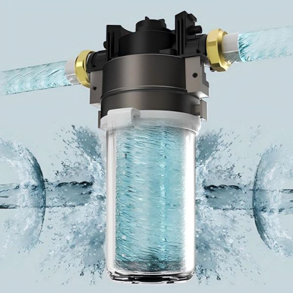 Compact Central Water Purifier, 15L/min High Flow, 3-Second Quick-Change Cartridge, Smart Filter Indicator, Compact Whole House Water Protection