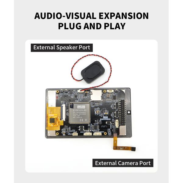 4.3 Inch ESP32 Display Module with 16.7M Color Display and Operating Temperature -20℃~70℃