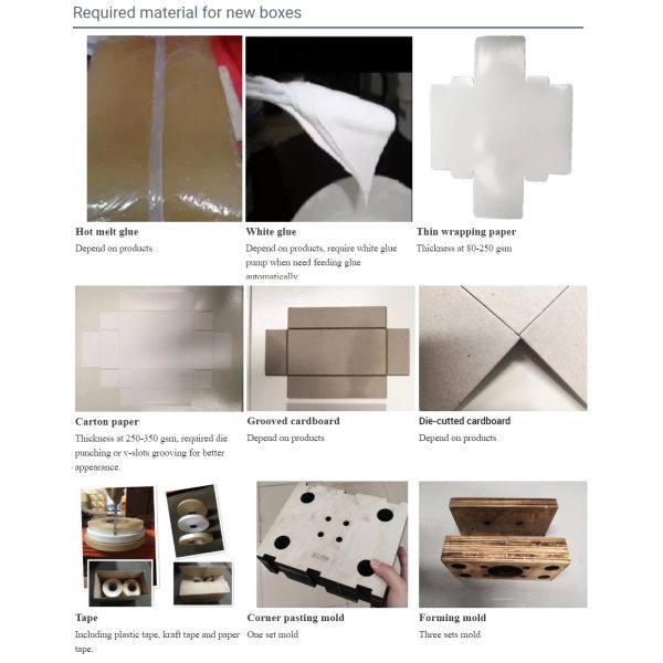 Cardboard Paper Box Making Folding Gluing Machine