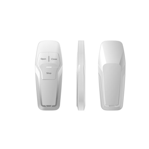 Mini Fashion Design Programmable Garage Door Remote RF Type White Color
