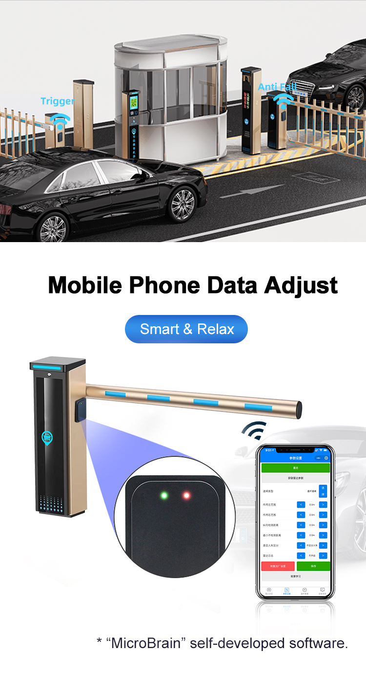 Security Anti Fall Radar Trigger Water Resistant For Barrier Gate