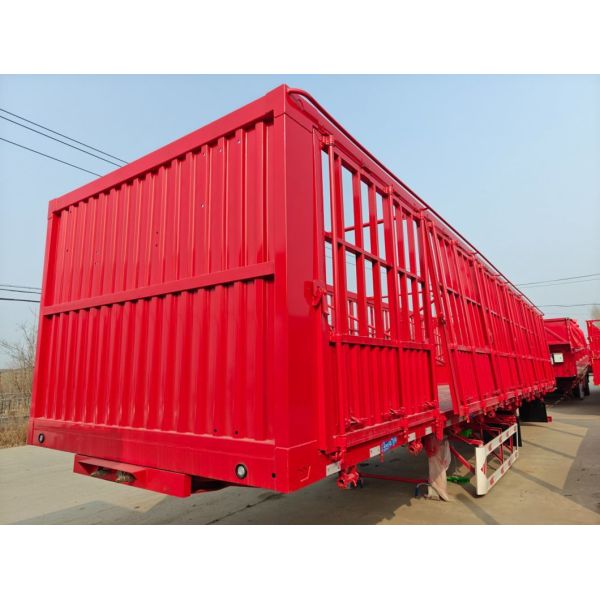 Deck Cargo Fence Semi Trailer with Not Self-dumping Function