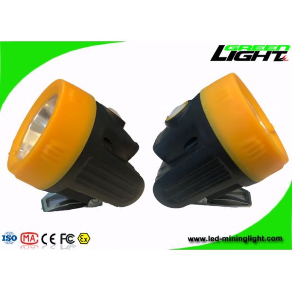 10000lux Rechargeable Led Mining Cap Lamp 3.8Ah Battery Capacity With USB Charger