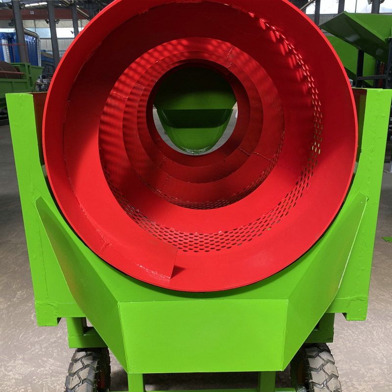 Portable Automatic Trommel Screen Drum Sieve Separator for Compost Topsoil Worm Wood and Charcoal Sifting