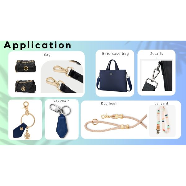 Small Swivel Snap Hook Flat Key Chain Snap Hook 35mm For Key Ring